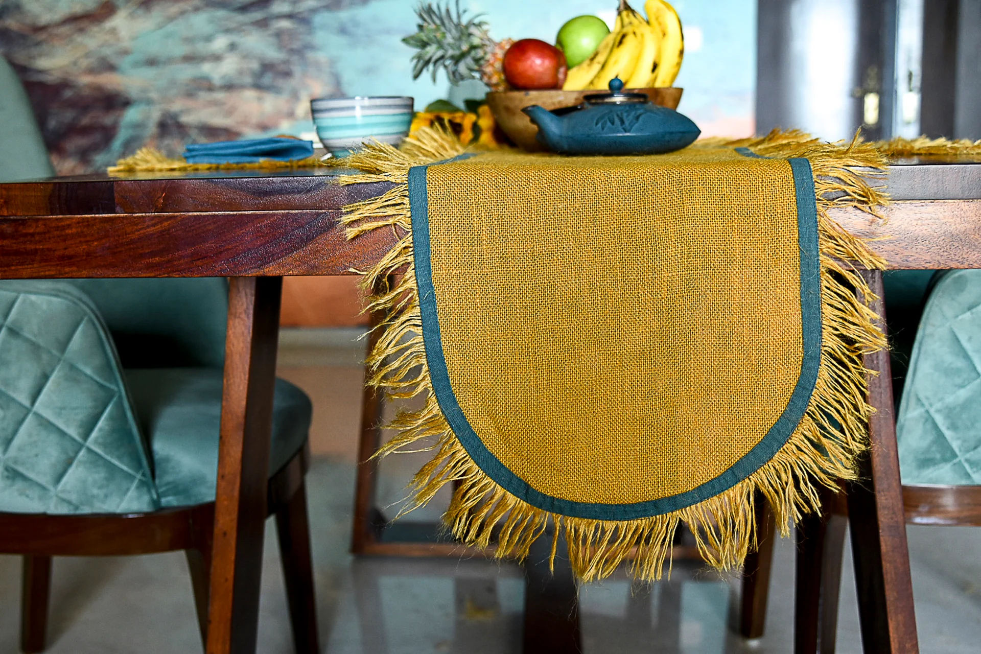 Artisan Jute Table Runner- Harvest Gold v1.0